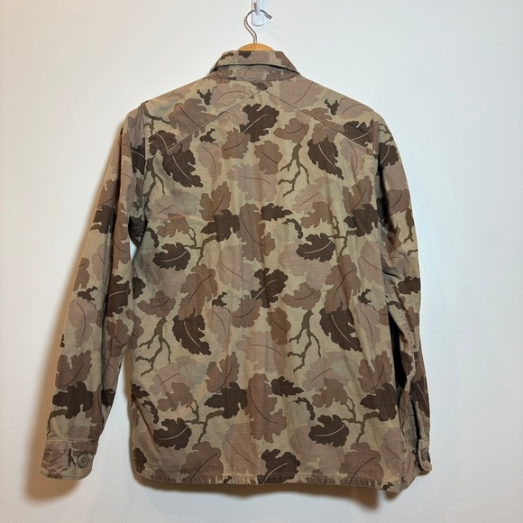 3sixteen Men Small Made USA Camo Button Up Shirt Jacket Classic Workwear Utility - Picture 3 of 16